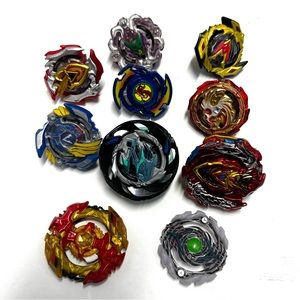 Beyblades Spinning Toy Lot with storage/carrying case